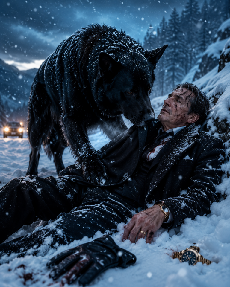 A Giant Black Dog Found a Dying Mafia Boss in the Snow — What Happened Next Was Incredible