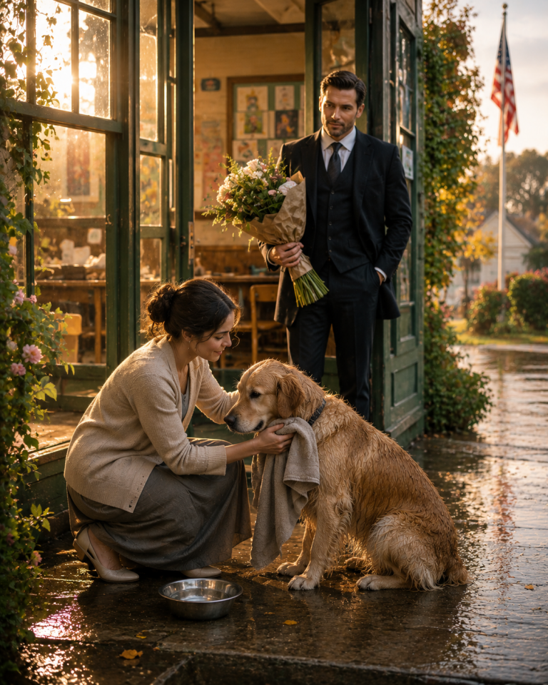 The teacher rescued a stray dog — the mafia boss came to thank her… and stayed