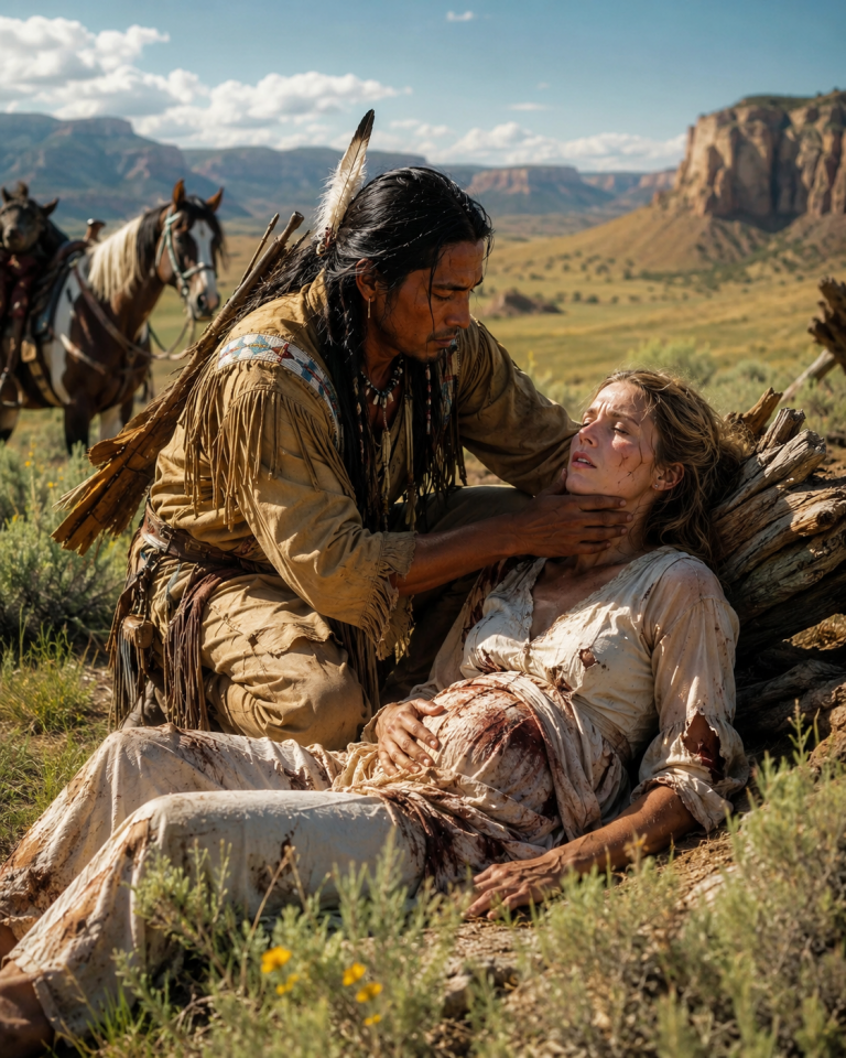 A settler girl was left to die with her unborn child—until a Lakota hunter discovered her