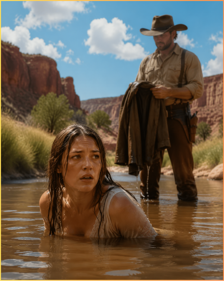 “They Stole My Clothes Cowboy, Please Help Me!,” Said the Apache Woman Bathing in the Lake!