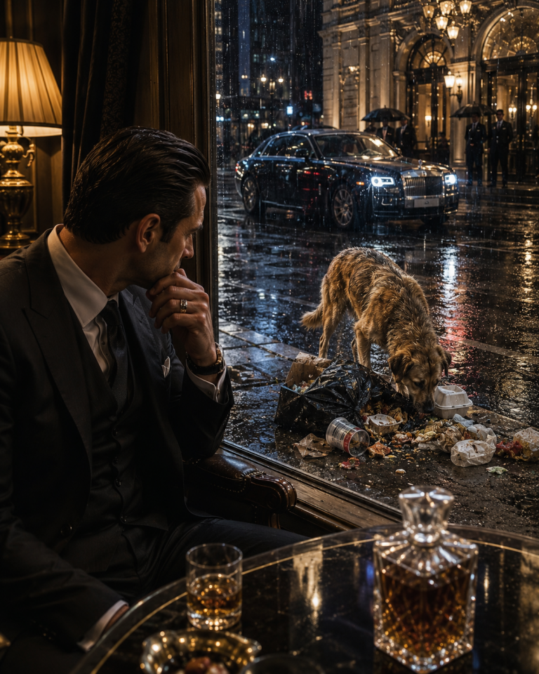 Mafia Boss Sees a Loyal Dog Beg for Food Outside the Window — What Follows is Shocking