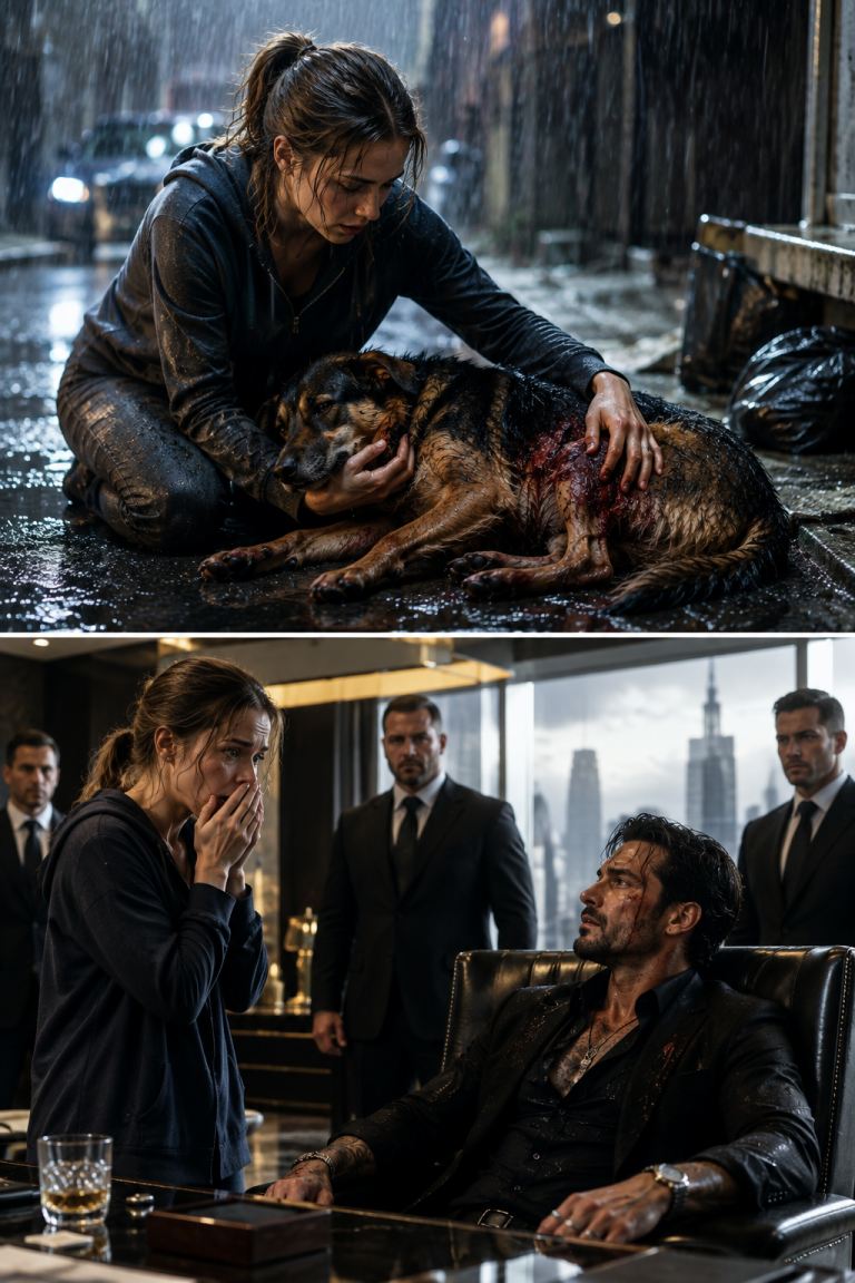 She Saved a Bleeding Stray Dog From the Rain — Then Discovered He Was the Mafia Boss Who Had Been Betrayed and Cursed for Eight Months