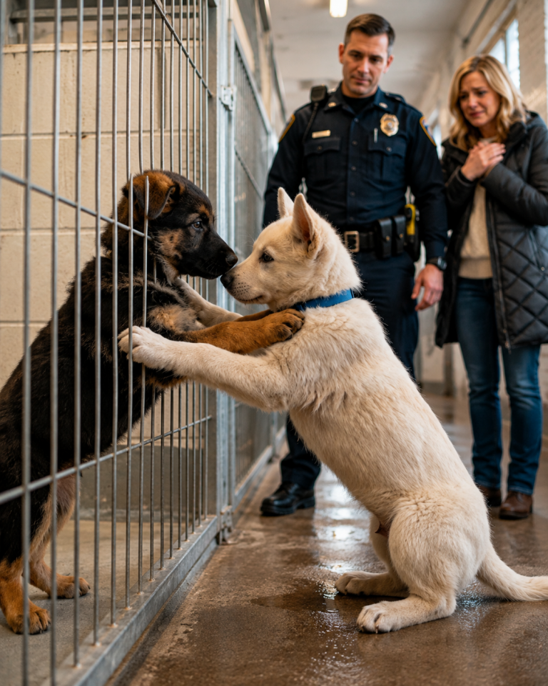 Everyone Wanted the White Puppy—But He Wouldn’t Leave Without Her