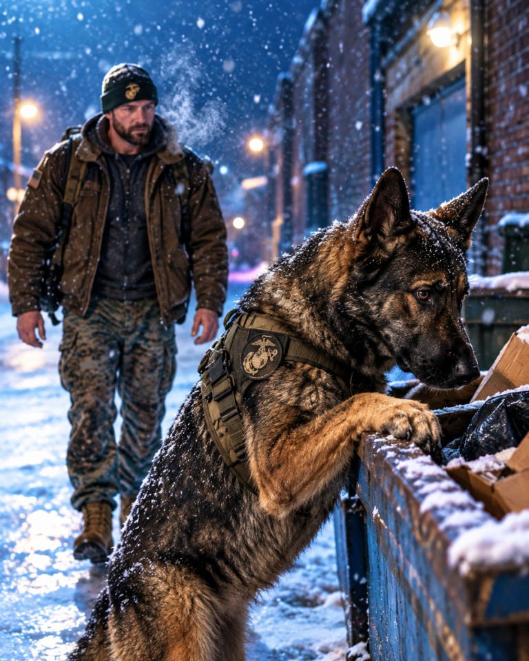 Marine Veteran Finds Starving K9 Behind a Store — Then the Dog Revealed a Deadly Military Secret
