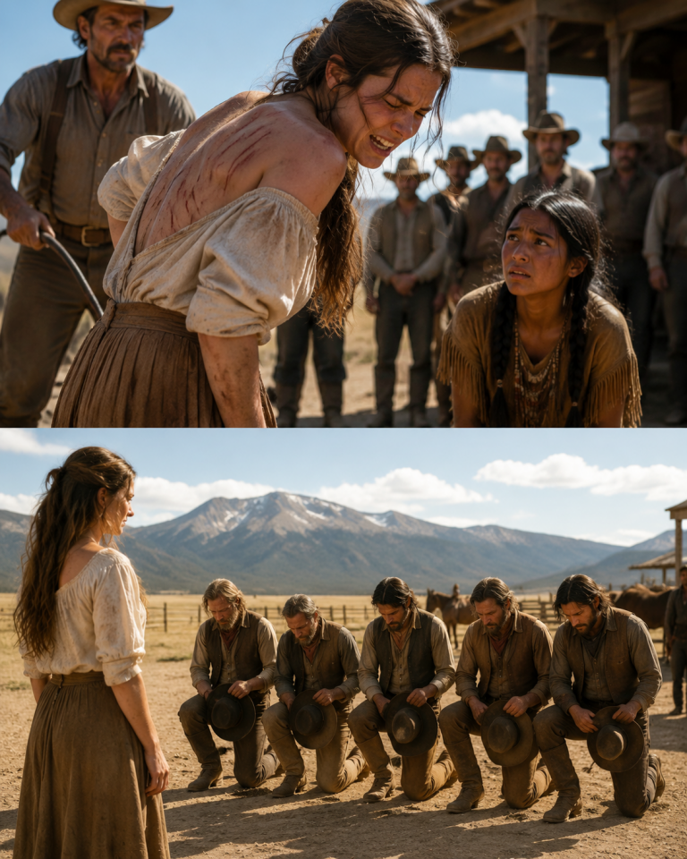 She Took the Lashes for a Native Girl—The Next Day, Five Brothers Knelt to Her