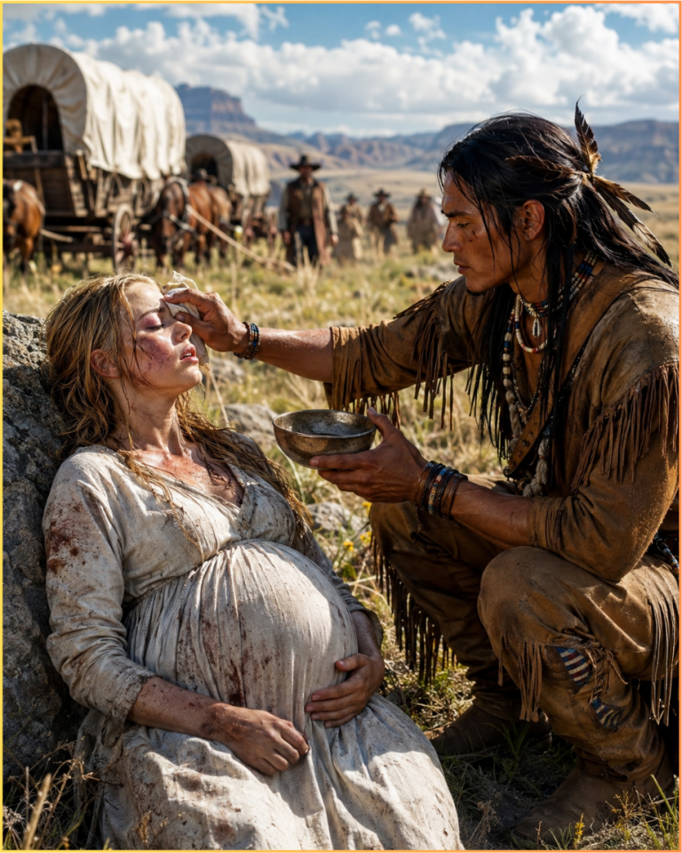 Pregnant Settler Was Thrown From The Wagon Train, Found By A Compassionate Shawnee Hunter