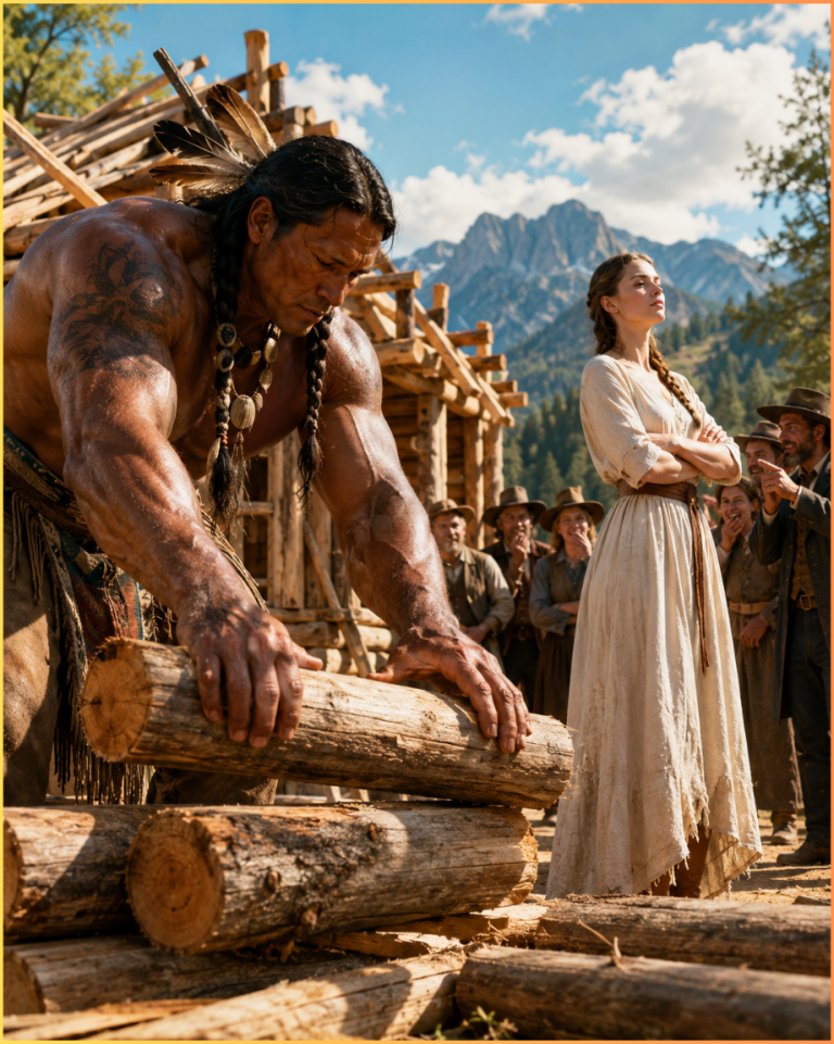 They Mocked Her For Being ‘Too Tall’ For A Wife—Until A Cherokee Giant Built A House With His Hands