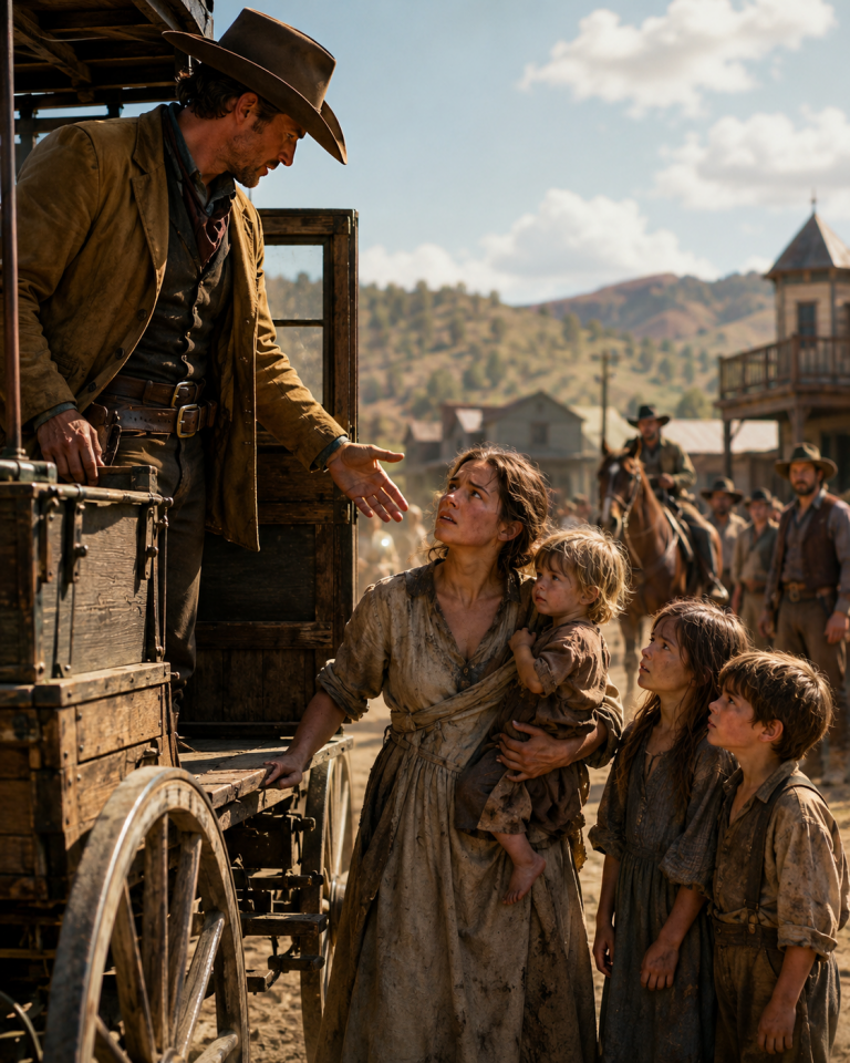 “Get In My Wagon Now.” Wealthy Rancher Found Homeless Mother Of Three—His Next Move Stunned Everyone