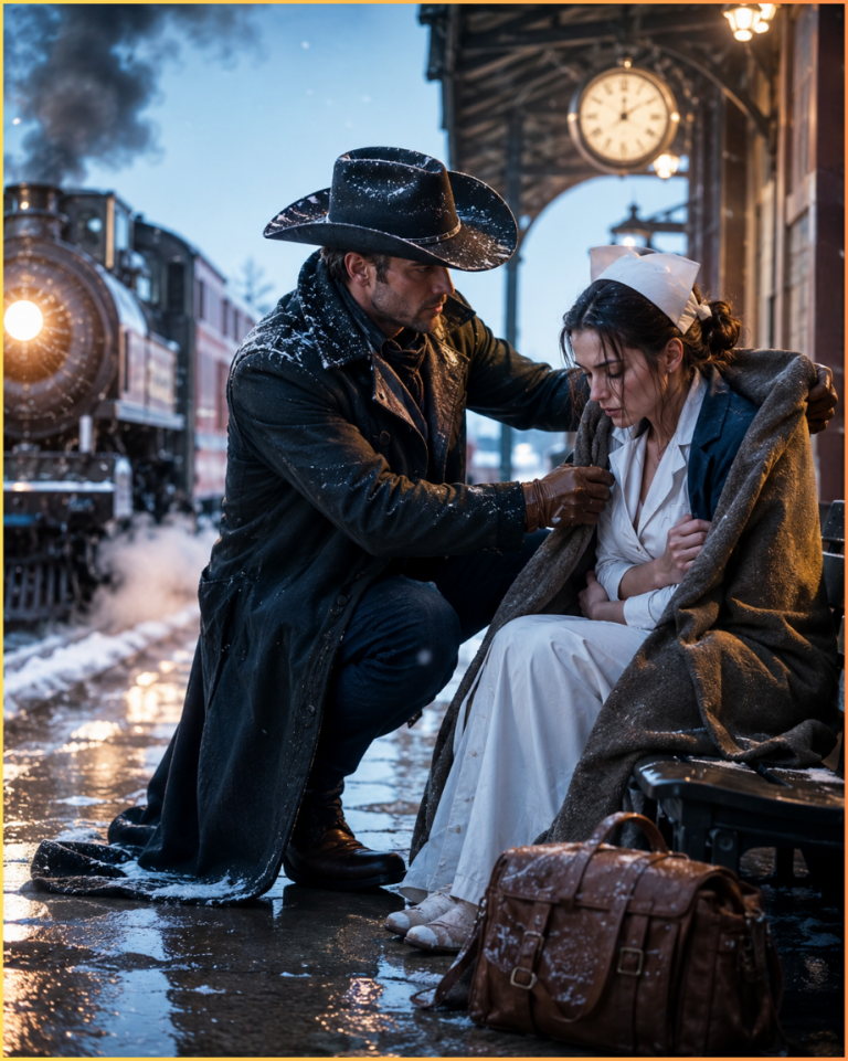 Millionaire Cowboy Finds Freezing Nurse At Train Station – Their Love Story Made History