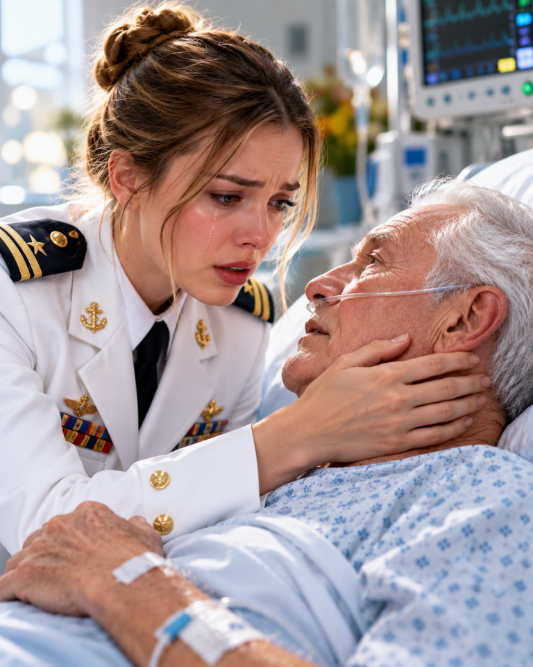 My grandfather died with my hand wrapped around his while the rest of my family stayed away—then, with his final breath, he whispered, “After I’m gone, look behind the family portrait.”