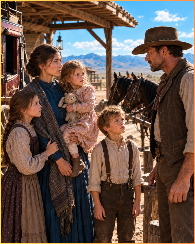 She Sighed, “No One Wants A Bride With Three Kids” The Cowboy Smiled, “I Always Wanted A Big Family”